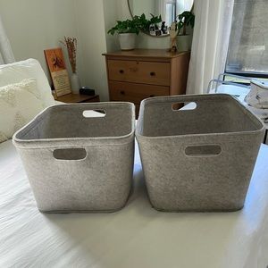 Bin Organizer Container Set of Two